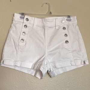 AMERICAN EAGLE sailor shorts in true white SZ 2